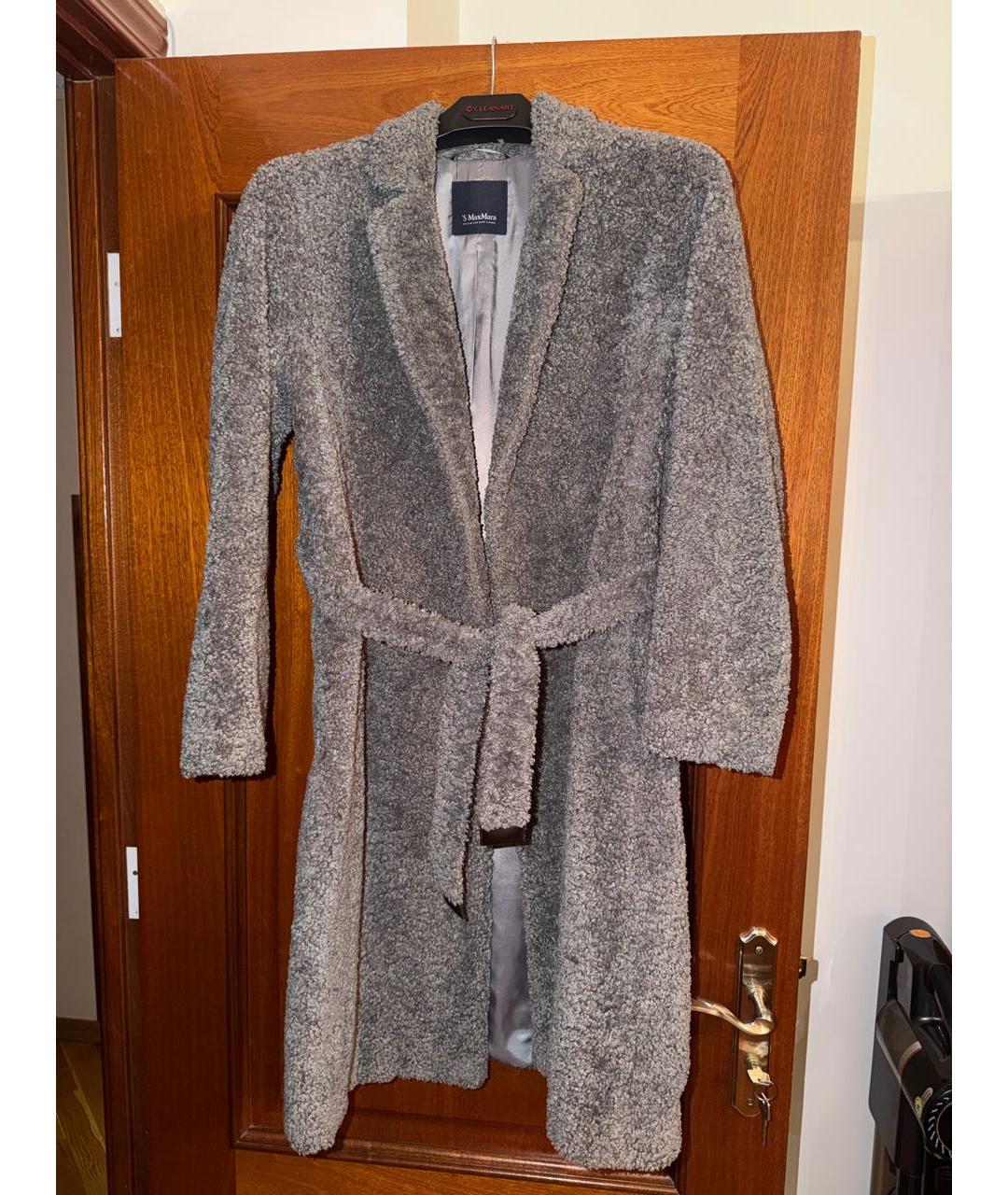 'S MAX MARA Антрацитовое пальто, фото 5