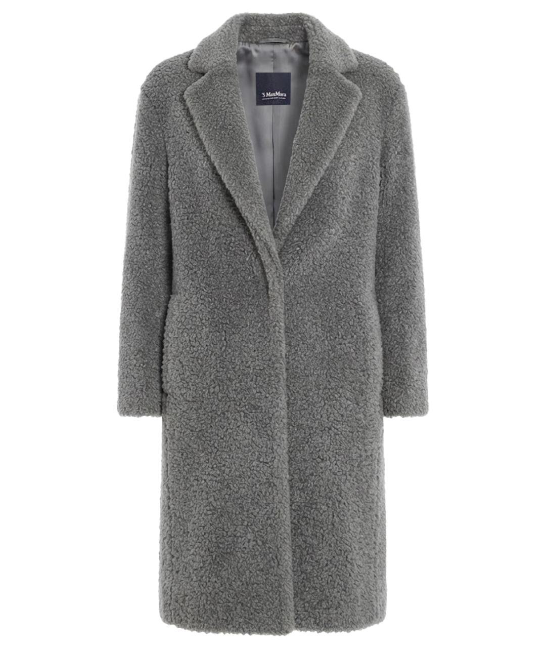 'S MAX MARA Антрацитовое пальто, фото 1