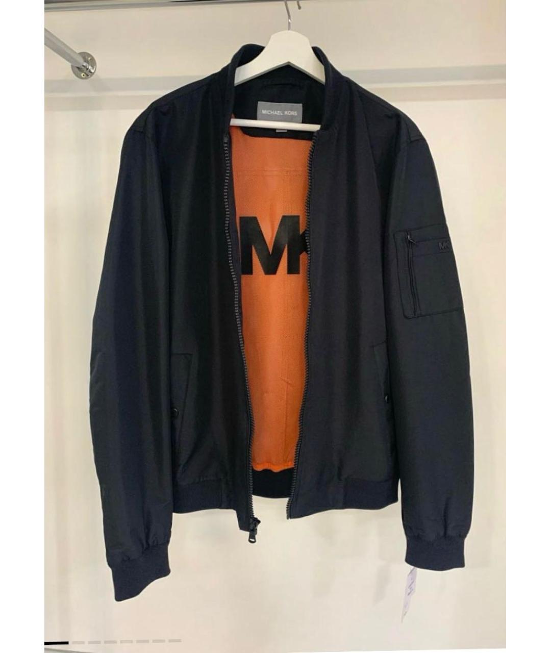 MICHAEL KORS Темно-синяя полиэстеровая куртка, фото 3