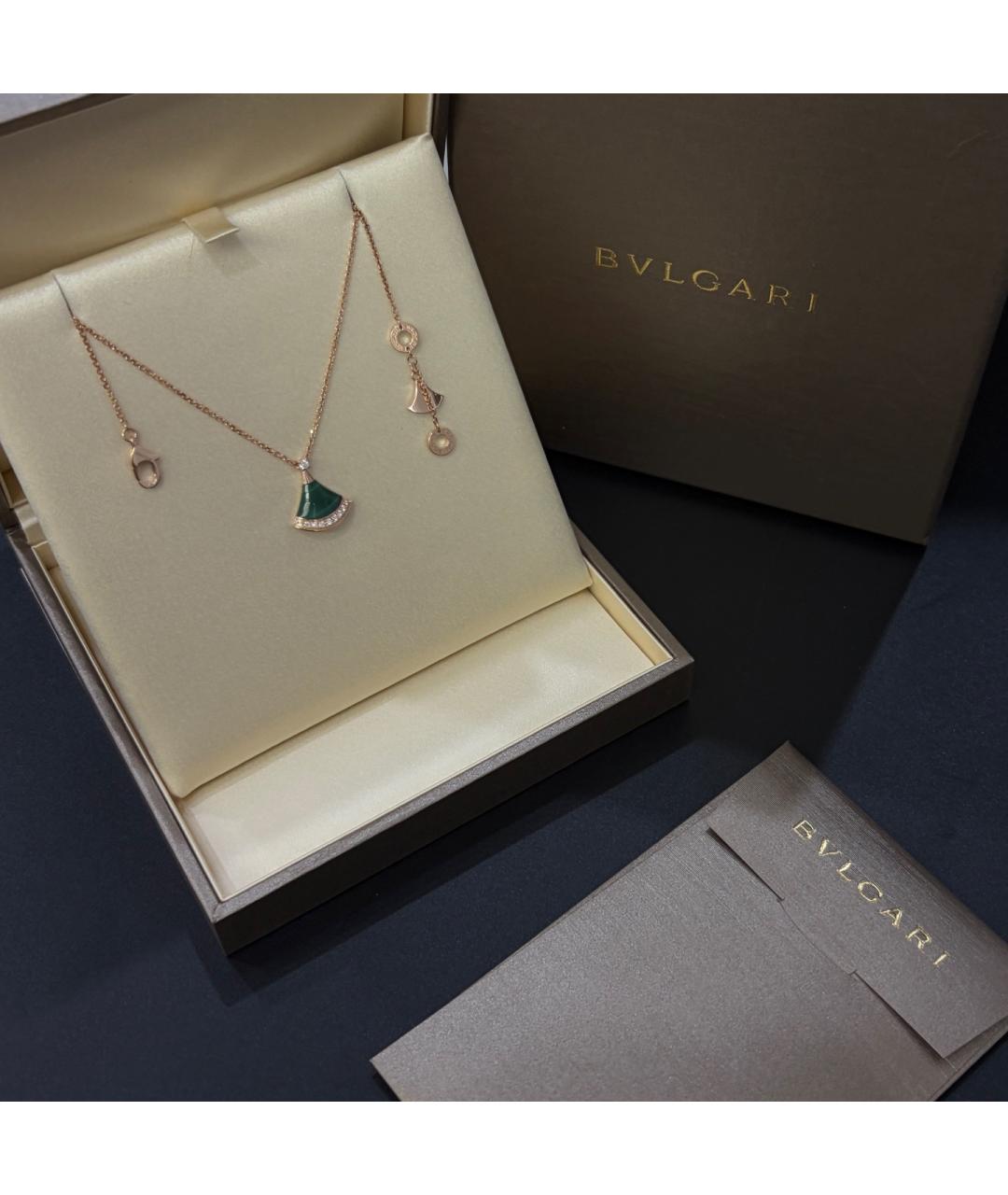 BVLGARI Золотая подвеска из розового золота, фото 3