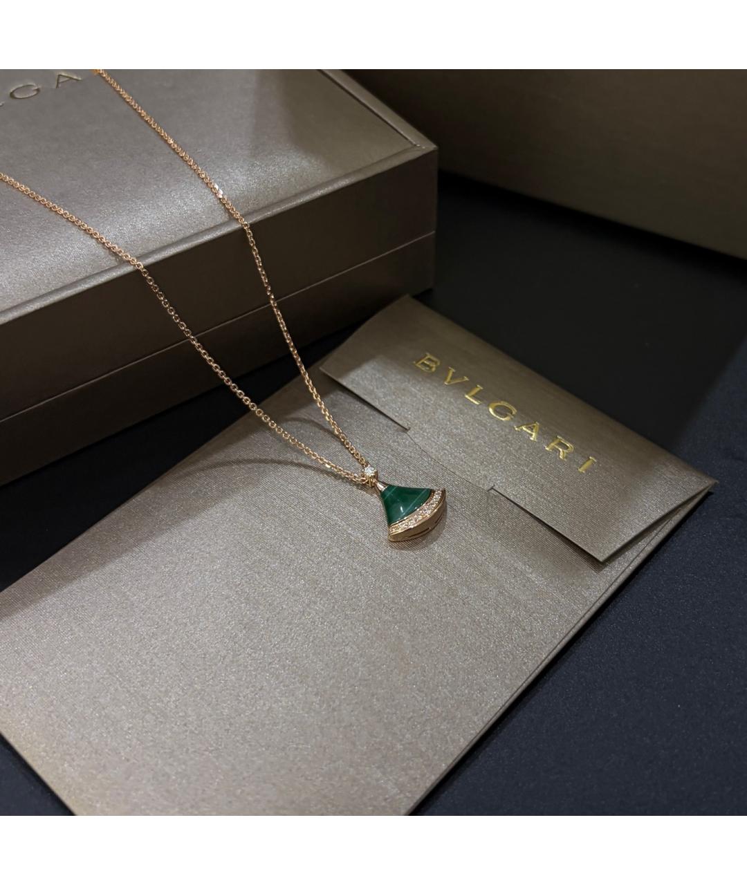 BVLGARI Золотая подвеска из розового золота, фото 5