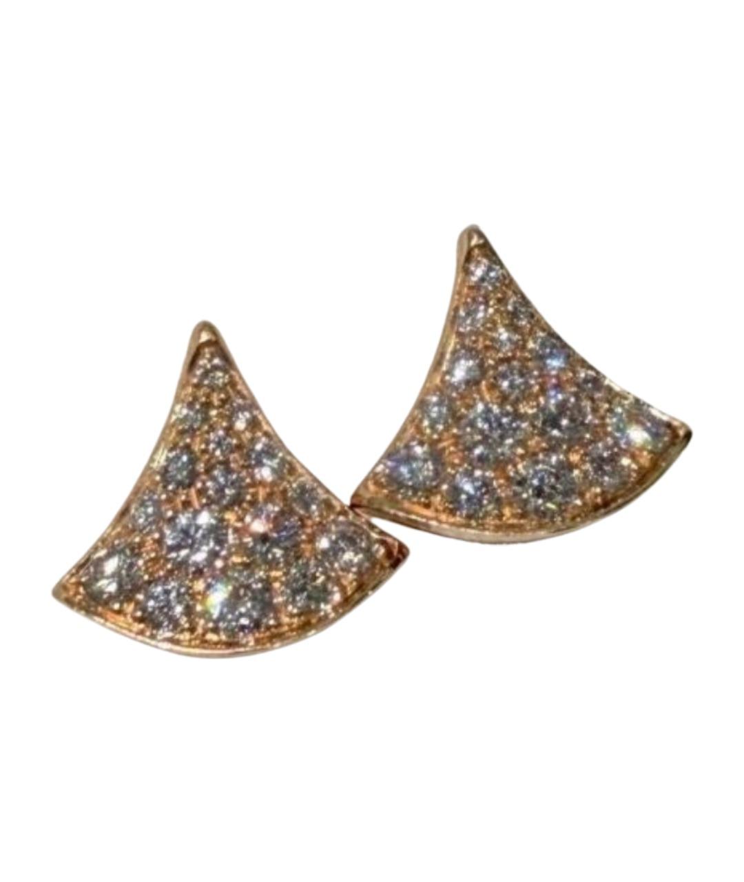 BVLGARI Золотые серьги из розового золота, фото 1