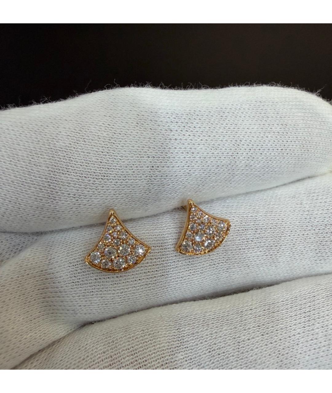 BVLGARI Золотые серьги из розового золота, фото 3