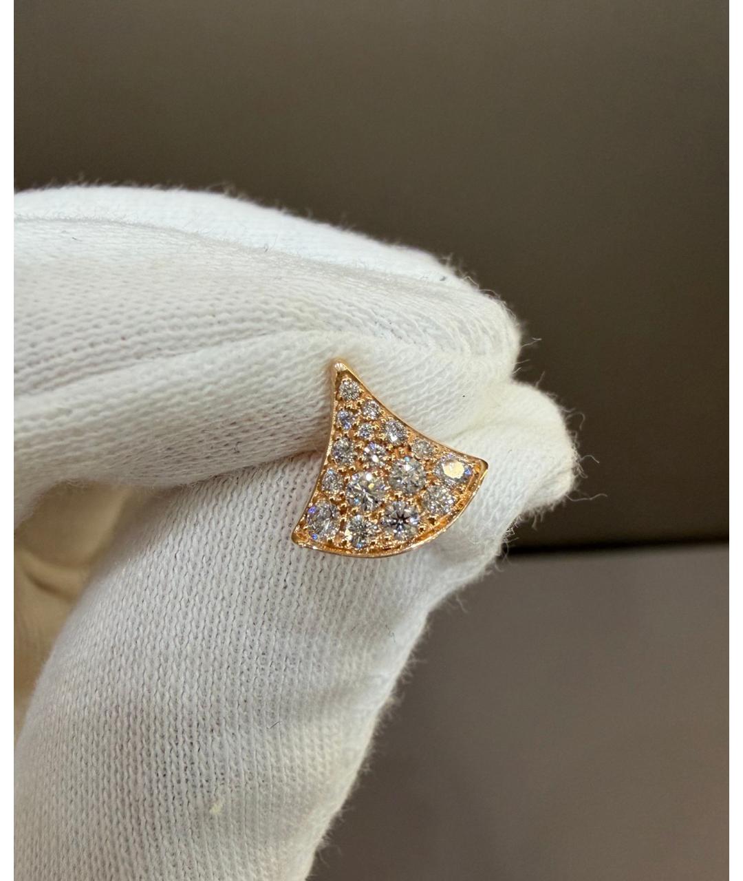 BVLGARI Золотые серьги из розового золота, фото 4