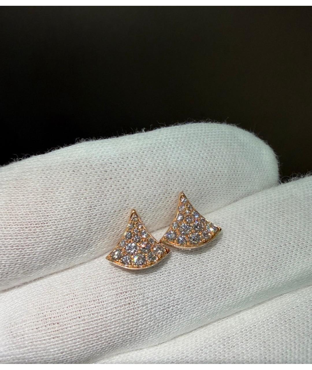 BVLGARI Золотые серьги из розового золота, фото 7