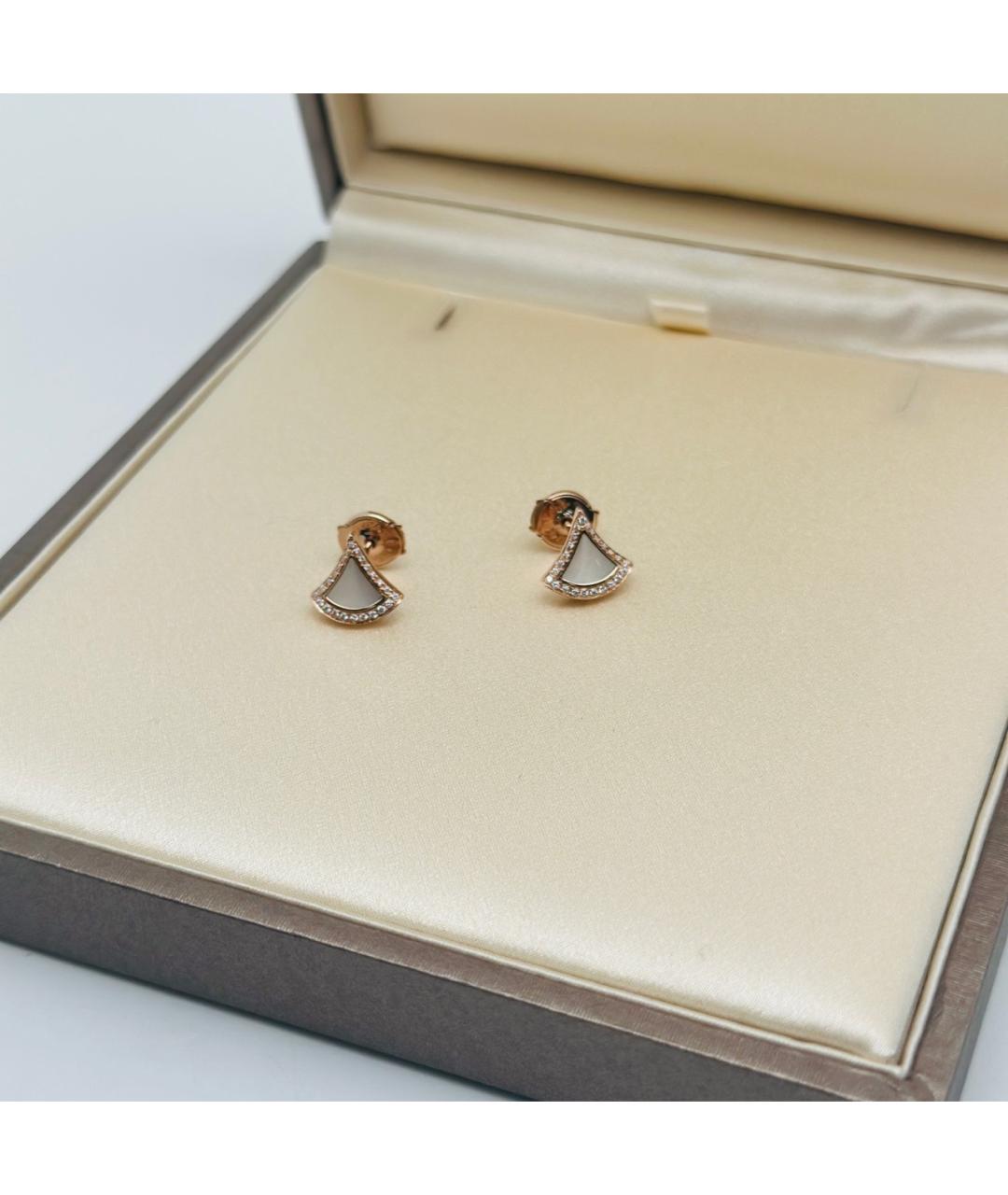 BVLGARI Золотые серьги из розового золота, фото 7