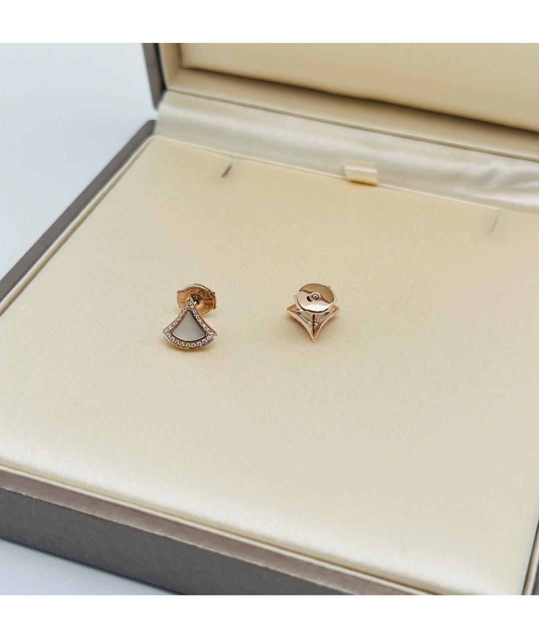 BVLGARI Золотые серьги из розового золота, фото 3