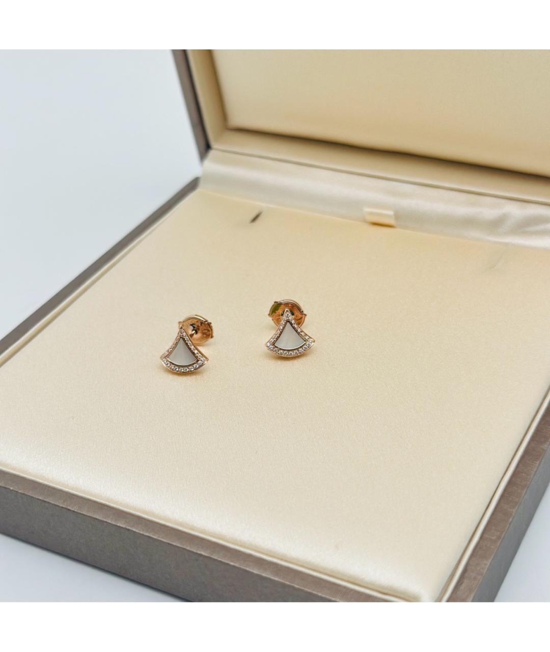 BVLGARI Золотые серьги из розового золота, фото 4