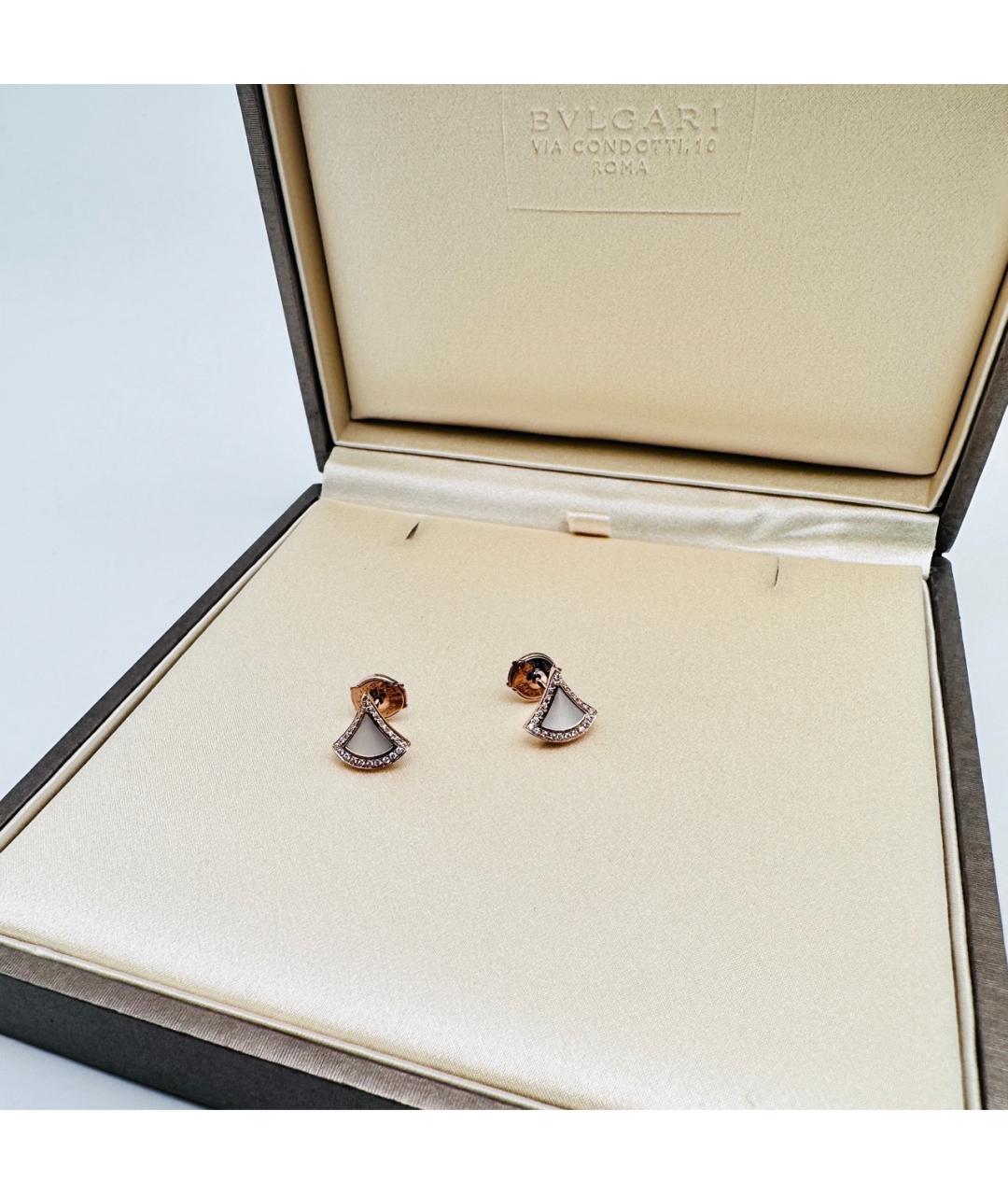 BVLGARI Золотые серьги из розового золота, фото 5