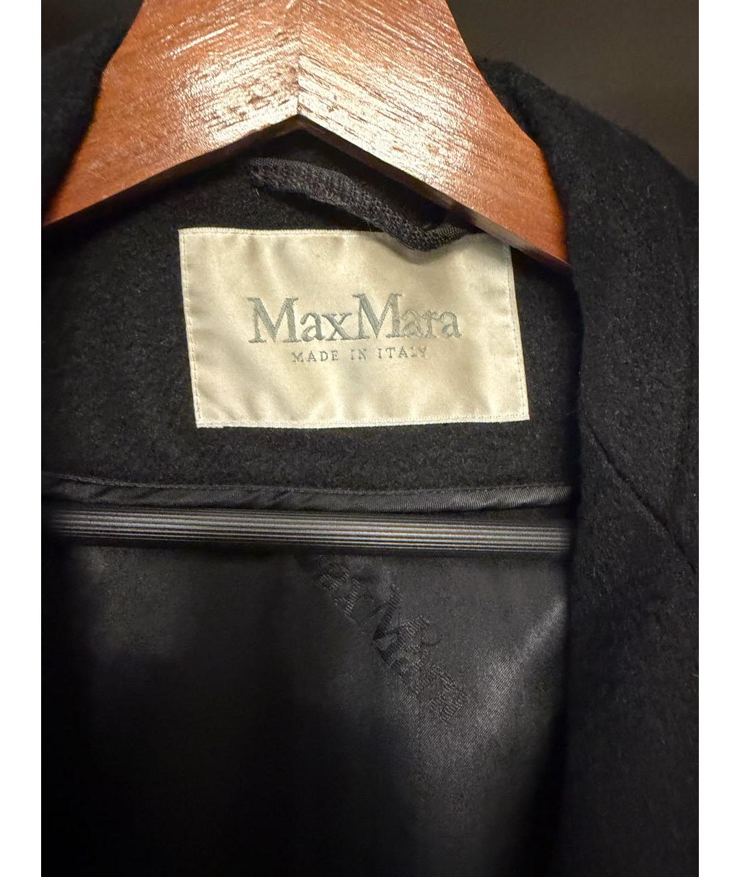 MAX MARA Черное пальто, фото 2