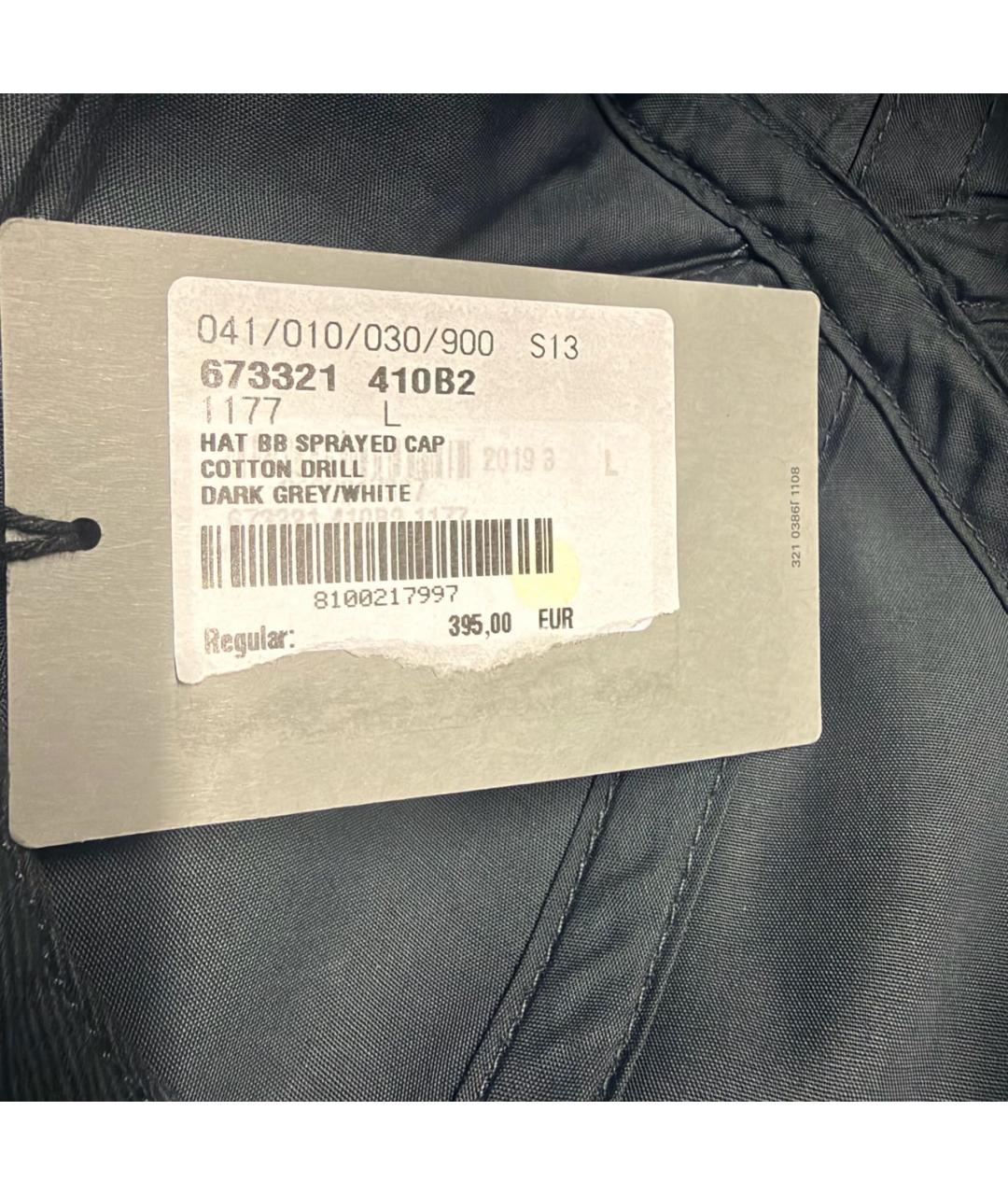 BALENCIAGA Серая хлопковая кепка/бейсболка, фото 6