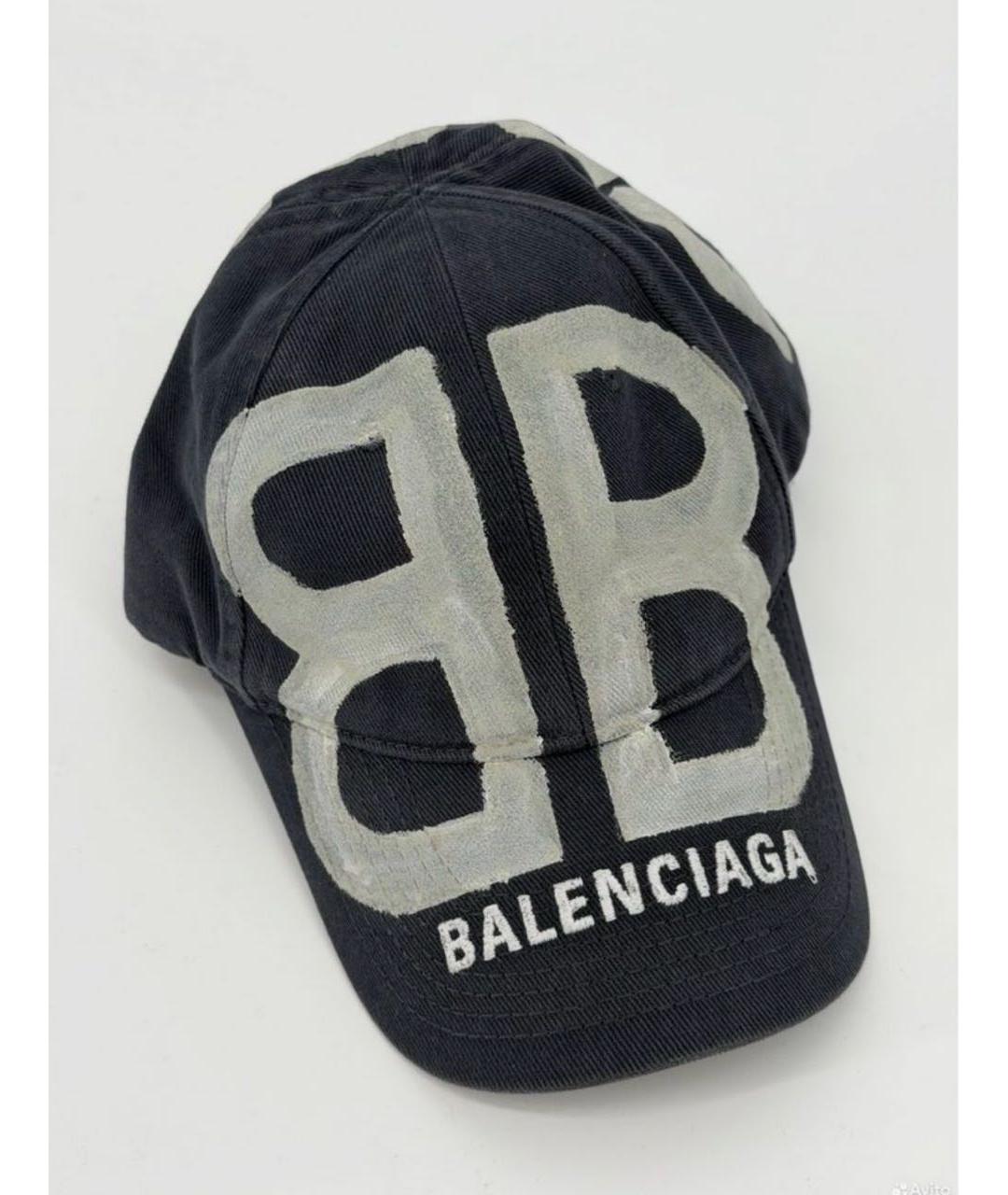 BALENCIAGA Серая хлопковая кепка/бейсболка, фото 7