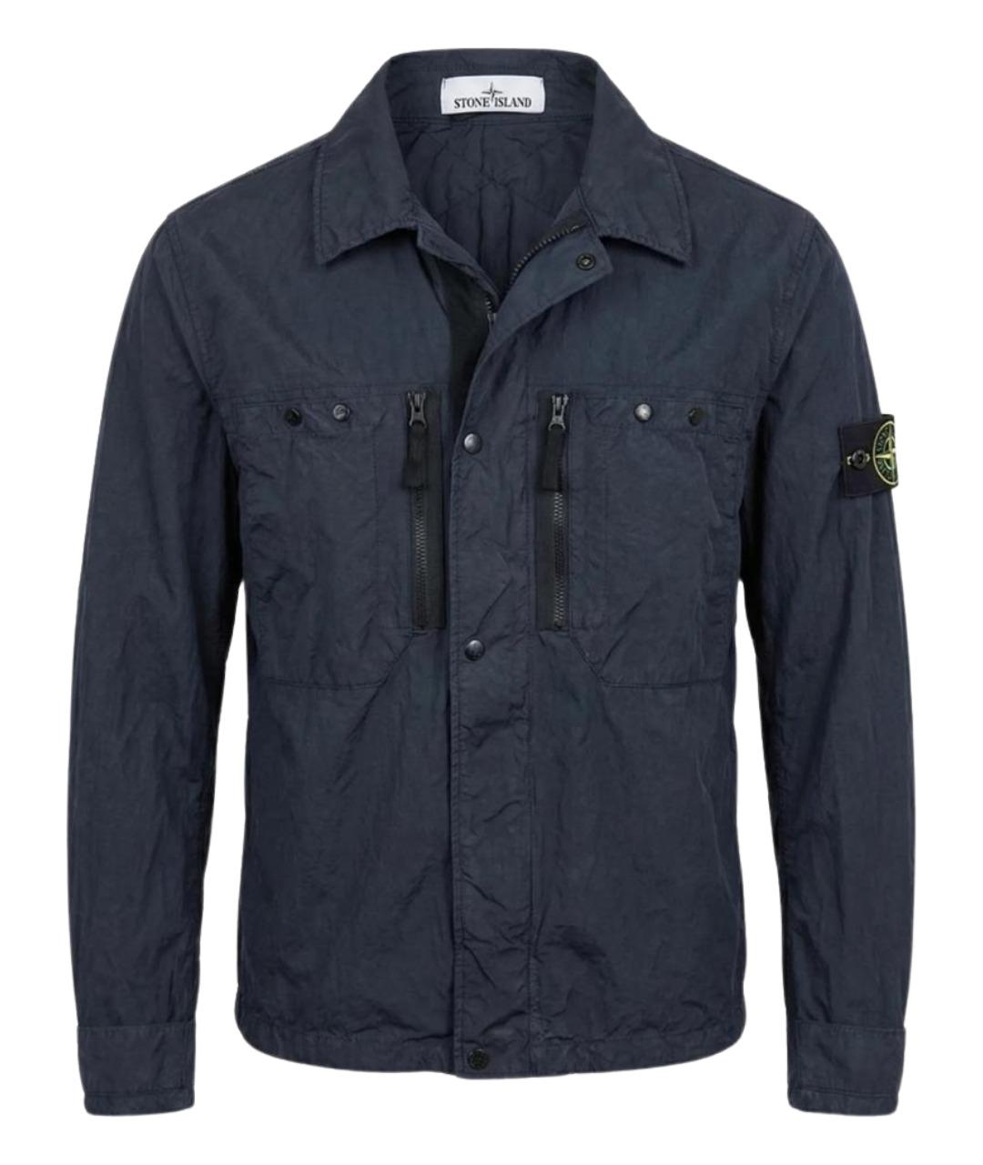 STONE ISLAND Синяя полиамидовая куртка, фото 1