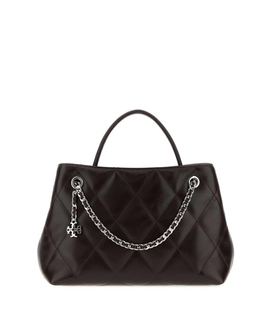 TORY BURCH Коричневая кожаная сумка тоут, фото 1