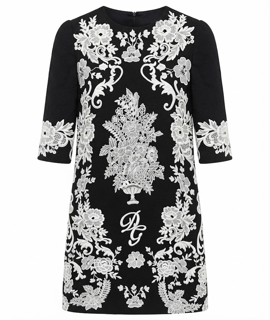 DOLCE&GABBANA Черное повседневное платье, фото 1