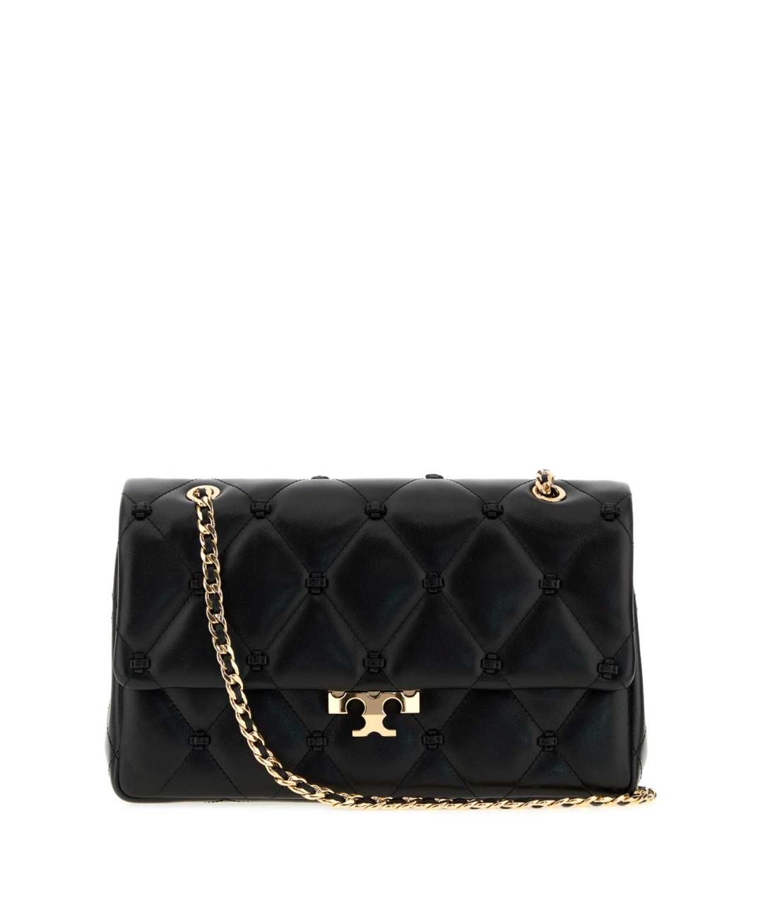 TORY BURCH Черная кожаная сумка через плечо, фото 1