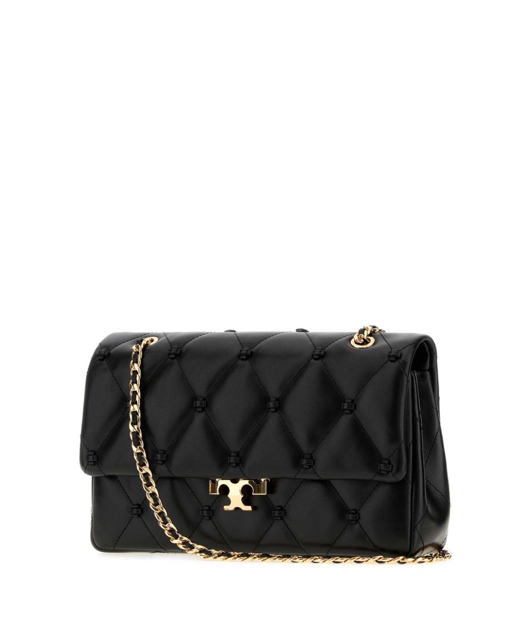 TORY BURCH Черная кожаная сумка через плечо, фото 2