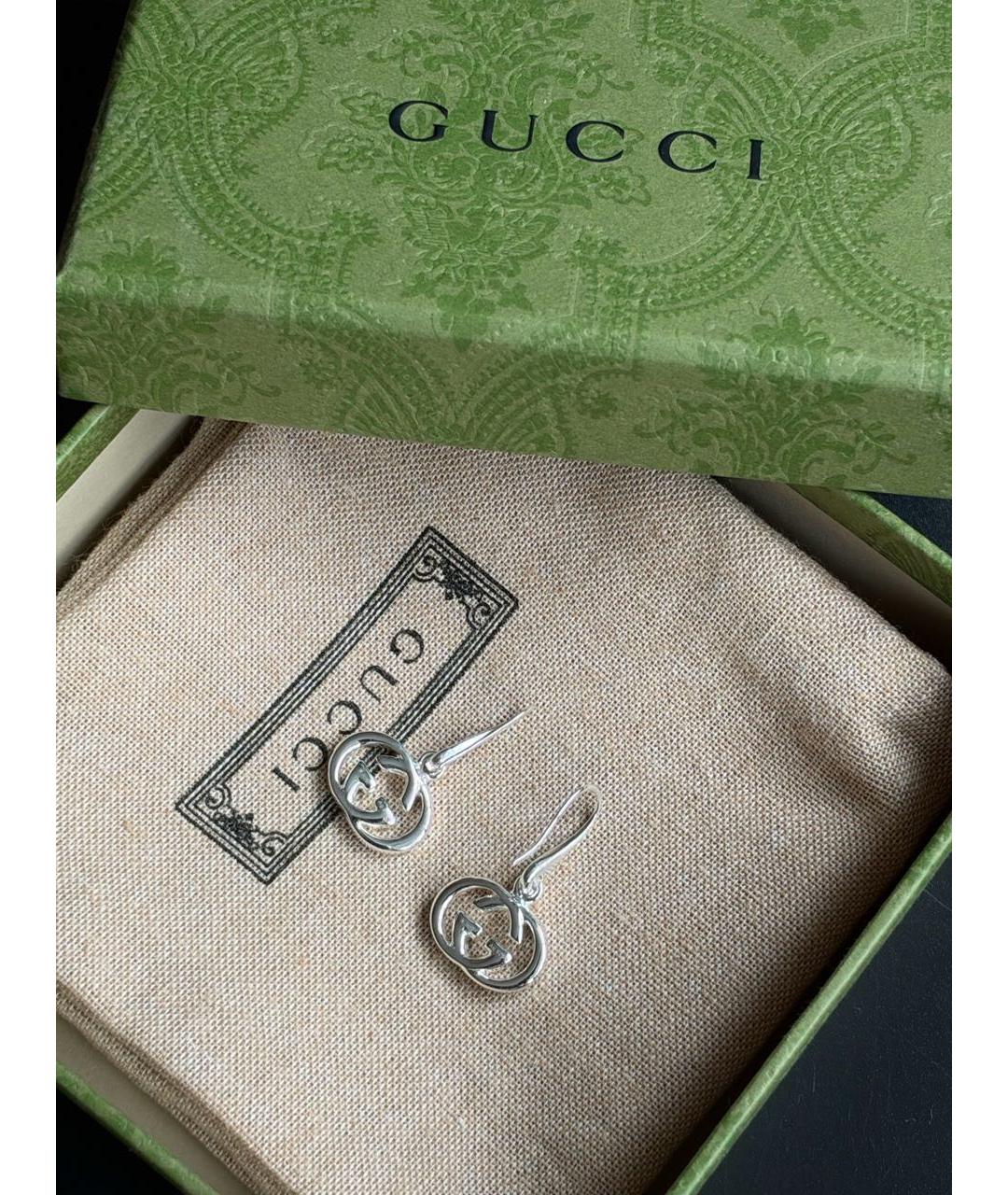 GUCCI Серебряные серебряные серьги, фото 2