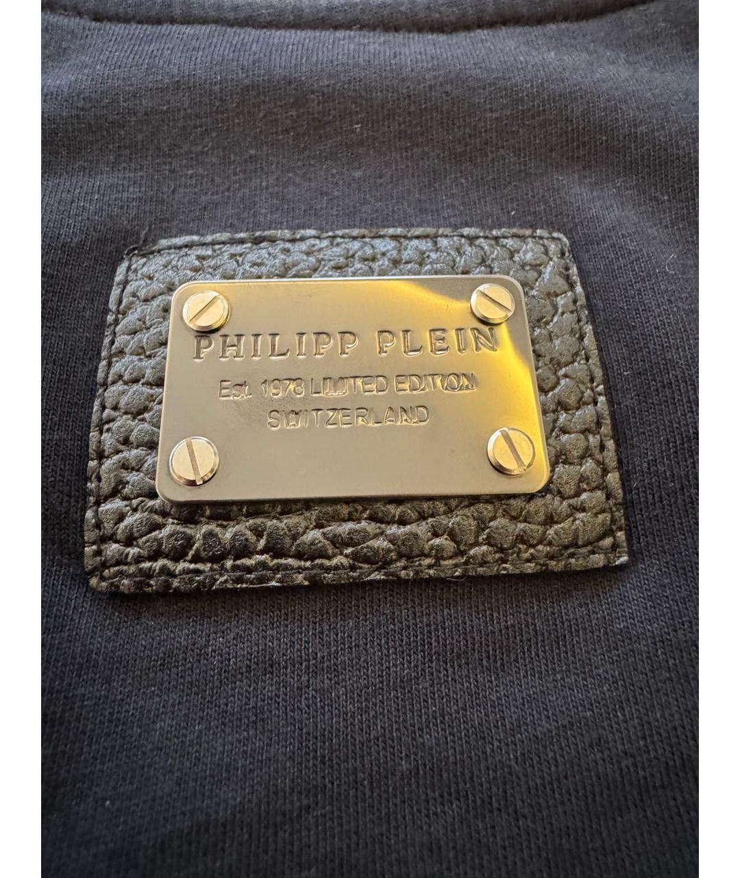 PHILIPP PLEIN Черная хлопковая футболка, фото 3