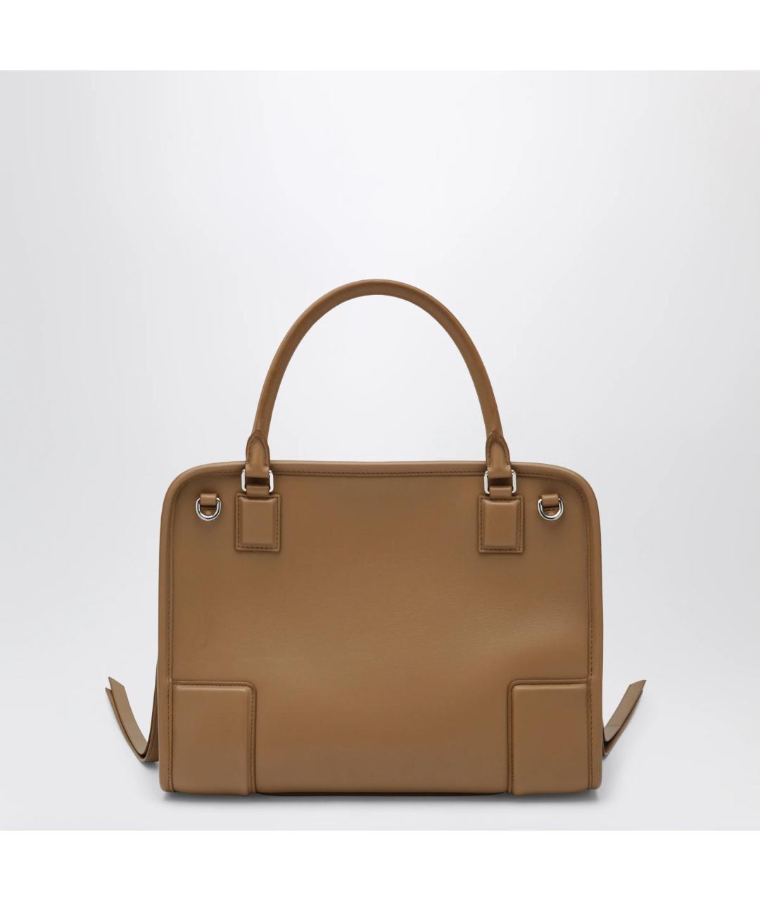 LOEWE Бежевая кожаная сумка тоут, фото 2