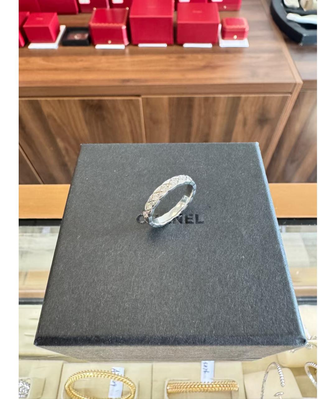CHANEL Серебряное кольцо из белого золота, фото 5