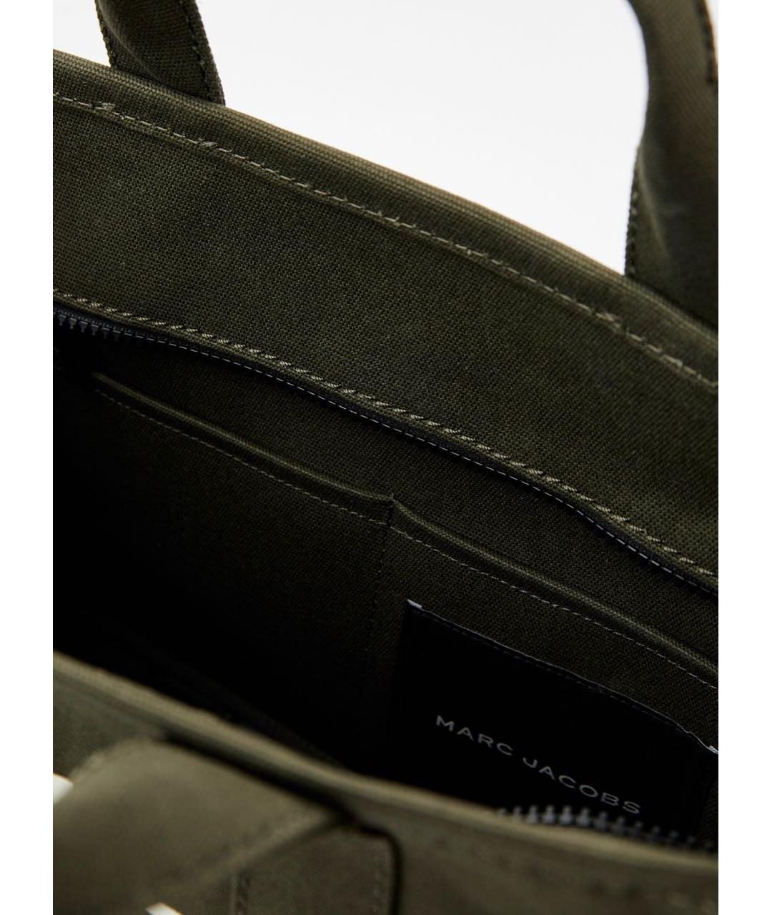 MARC JACOBS Хаки тканевая сумка тоут, фото 3