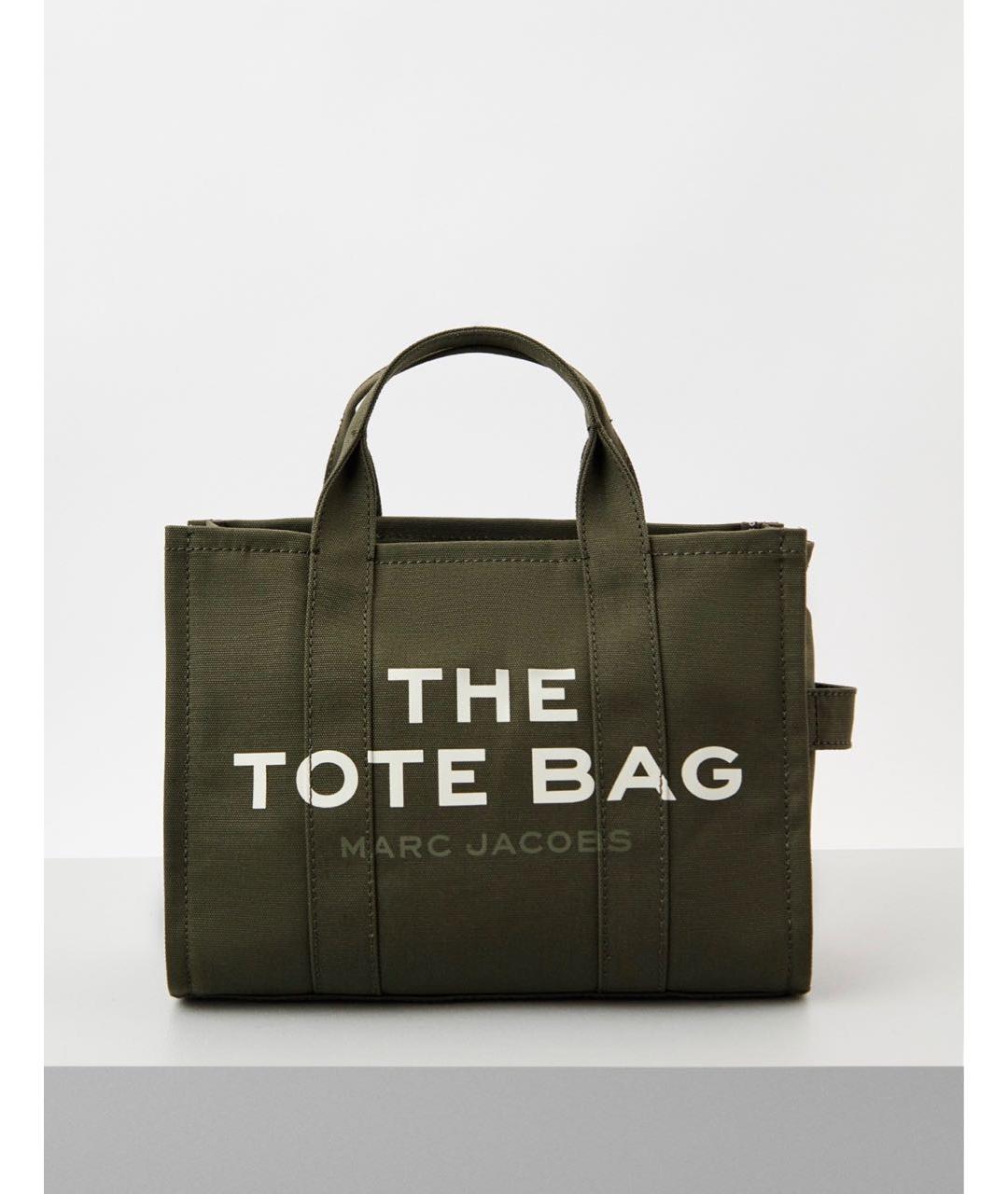 MARC JACOBS Хаки тканевая сумка тоут, фото 7