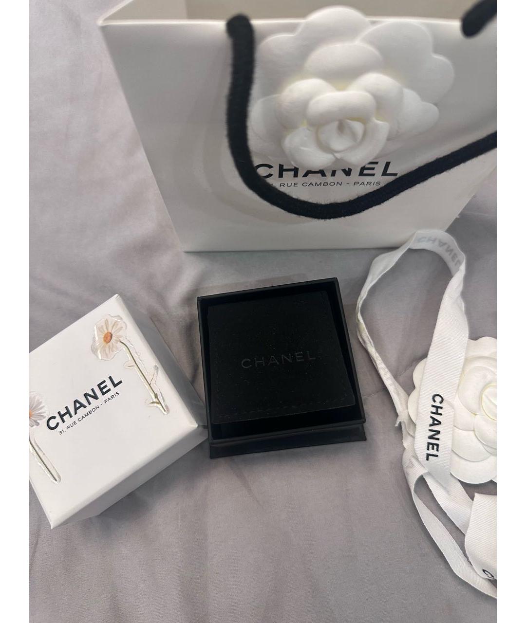 CHANEL Золотые латунные серьги, фото 6