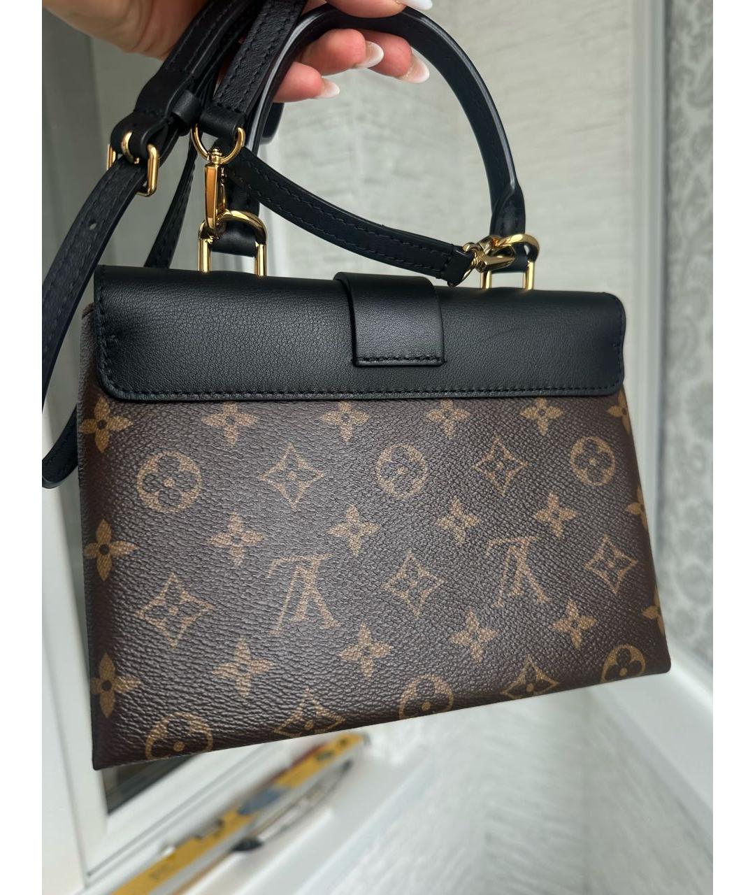 LOUIS VUITTON Коричневая сумка с короткими ручками из канвы, фото 2