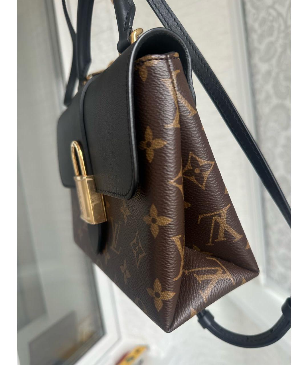 LOUIS VUITTON Коричневая сумка с короткими ручками из канвы, фото 3