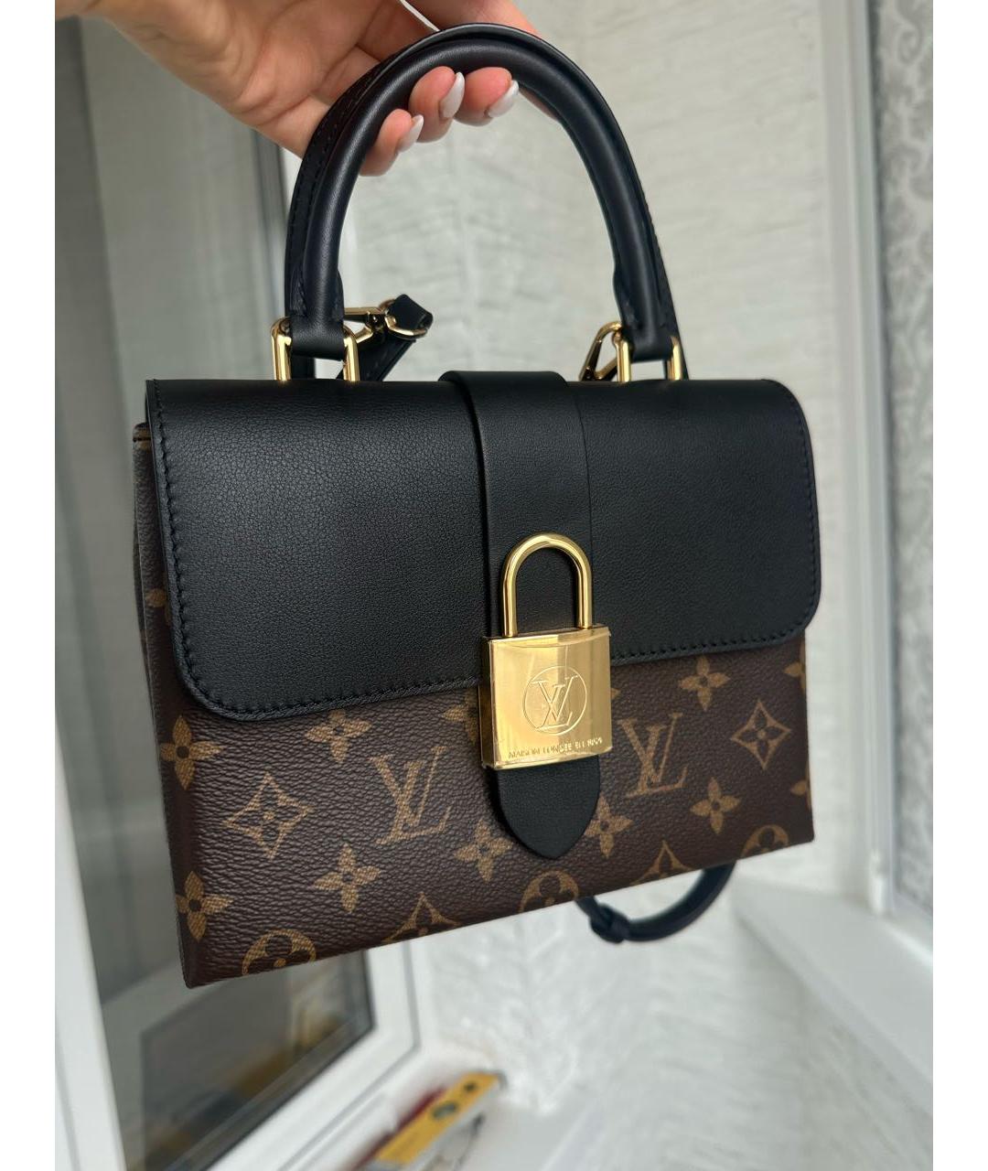 LOUIS VUITTON Коричневая сумка с короткими ручками из канвы, фото 5
