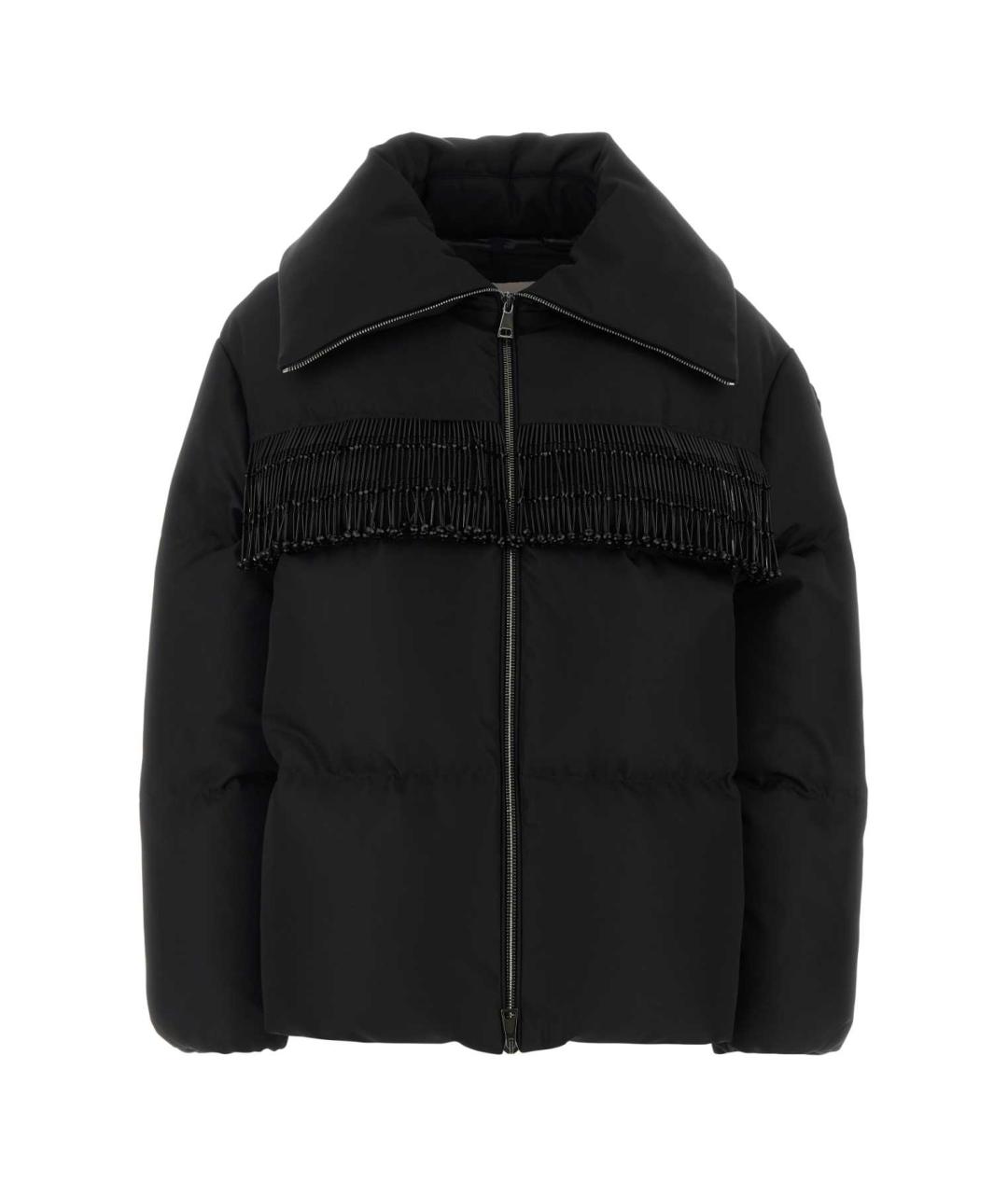 MONCLER Черный полиэстеровый пуховик, фото 3