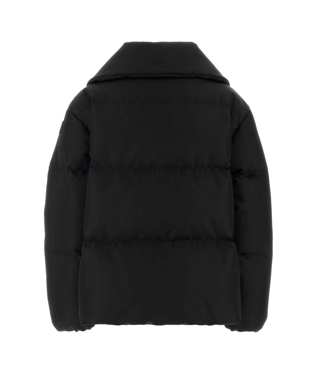 MONCLER Черный полиэстеровый пуховик, фото 2