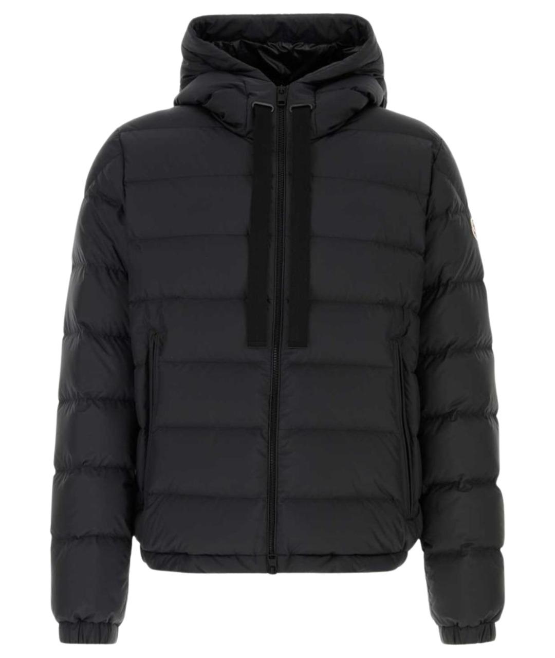 MONCLER Черный полиэстеровый пуховик, фото 1