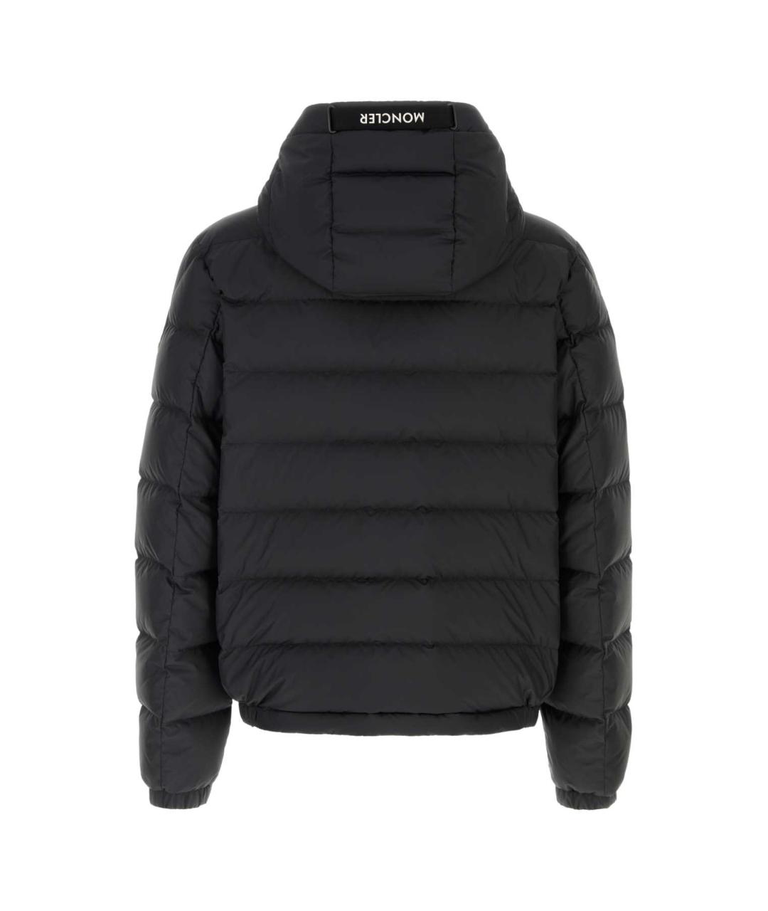 MONCLER Черный полиэстеровый пуховик, фото 2