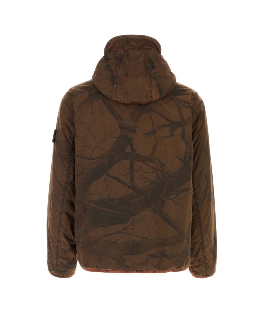 STONE ISLAND Коричневая нейлоновая куртка, фото 2