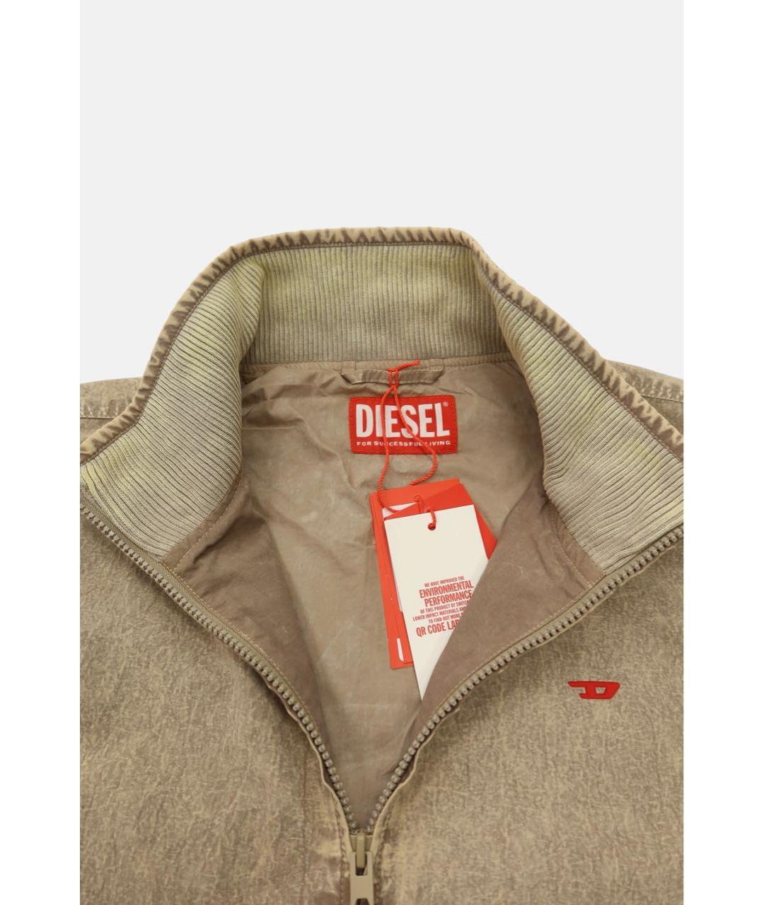 DIESEL Бежевая полиамидовая куртка, фото 5