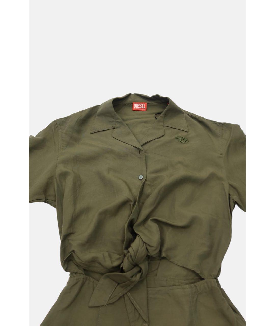 DIESEL Хаки модальное повседневное платье, фото 3