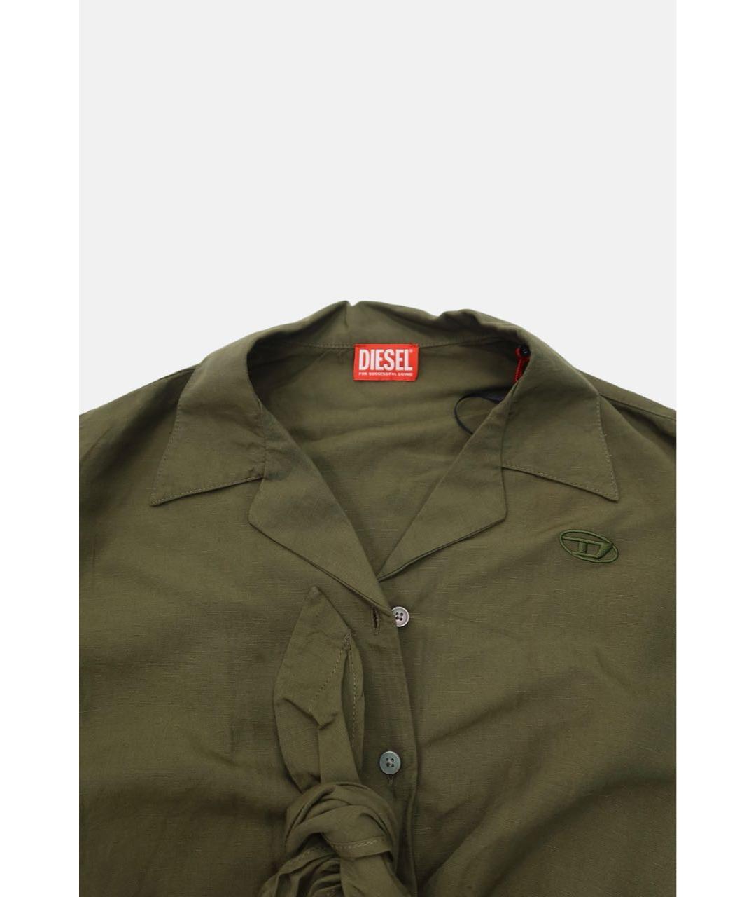 DIESEL Хаки модальное повседневное платье, фото 4