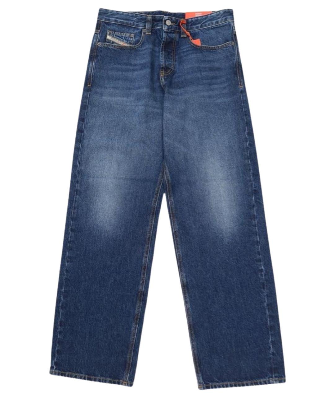 DIESEL Синие хлопковые прямые джинсы, фото 1