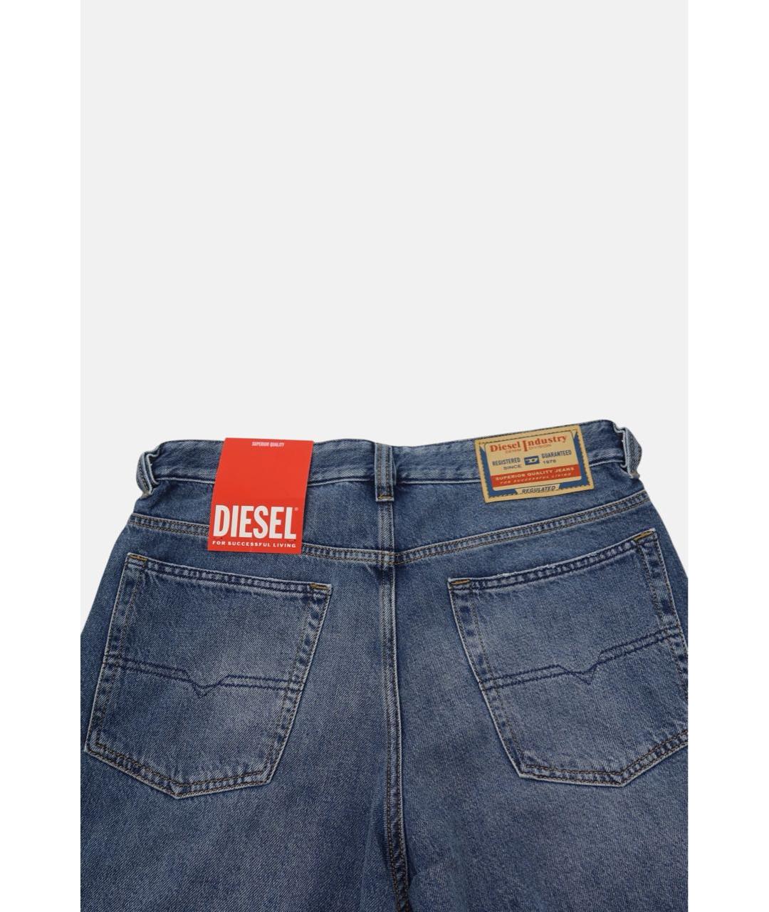 DIESEL Синие хлопко-лиоцелловые прямые джинсы, фото 6