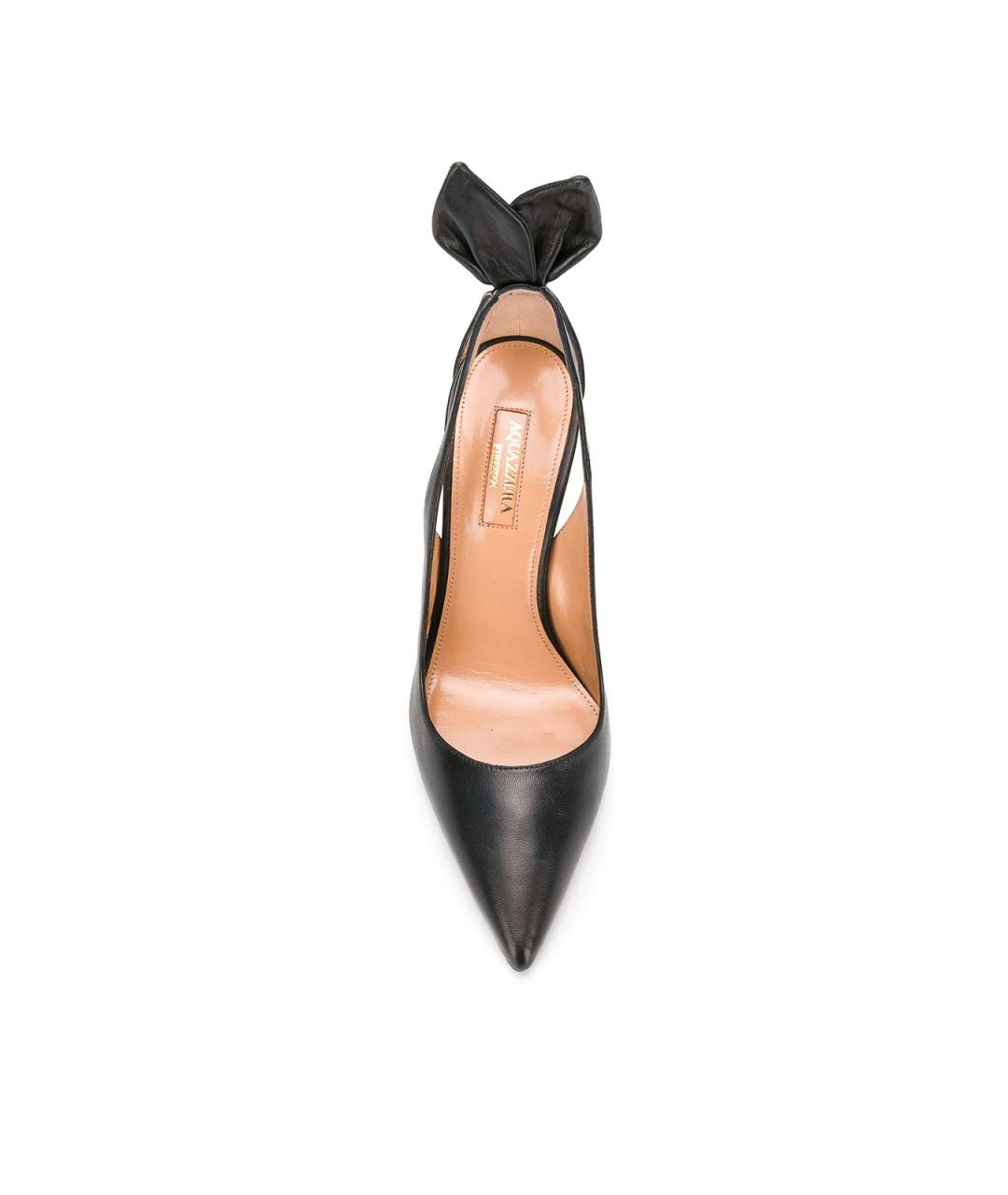 AQUAZZURA Черные кожаные туфли, фото 4