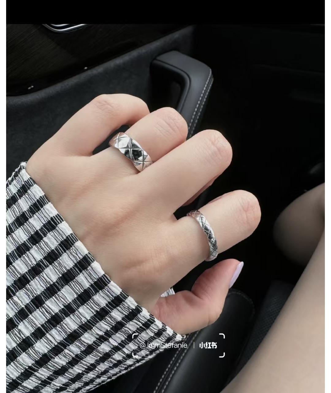 CHANEL Серебряное кольцо из белого золота, фото 6