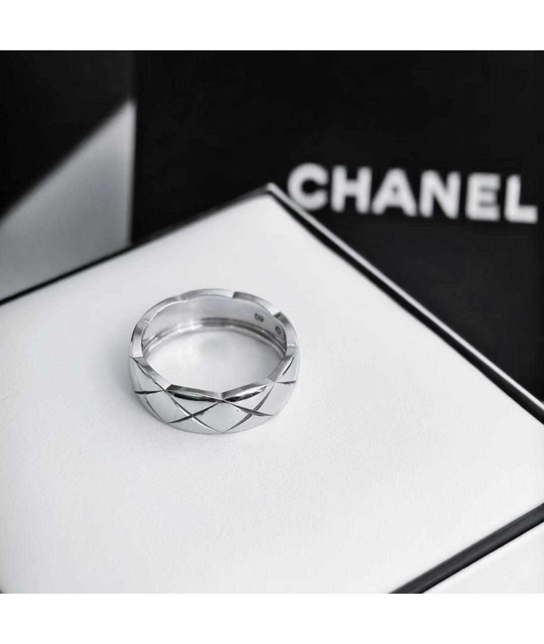 CHANEL Серебряное кольцо из белого золота, фото 4