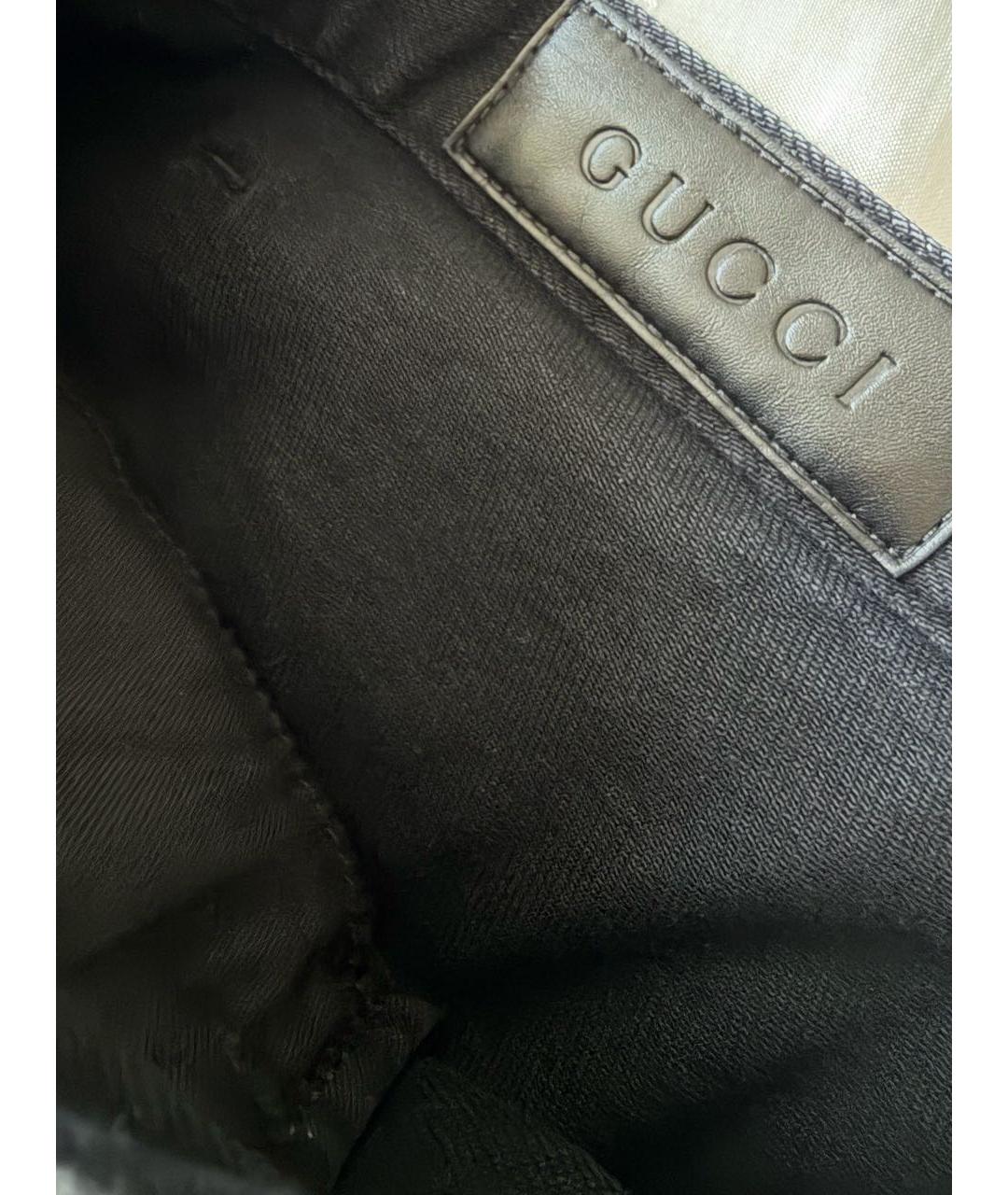 GUCCI Черные хлопко-эластановые джинсы клеш, фото 3