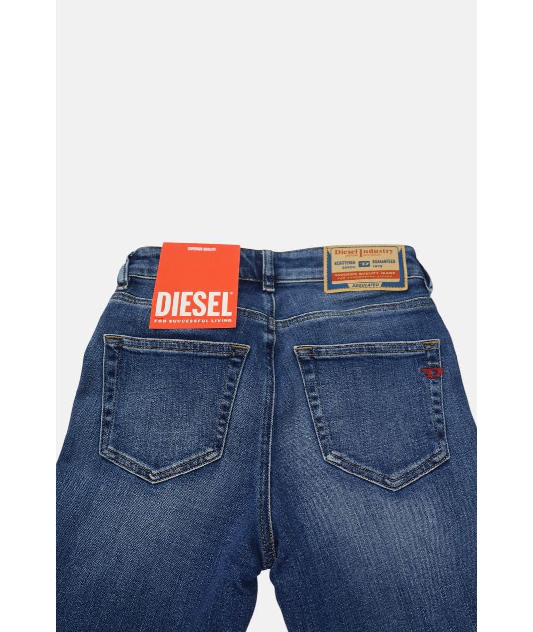 DIESEL Синие хлопковые джинсы слим, фото 6