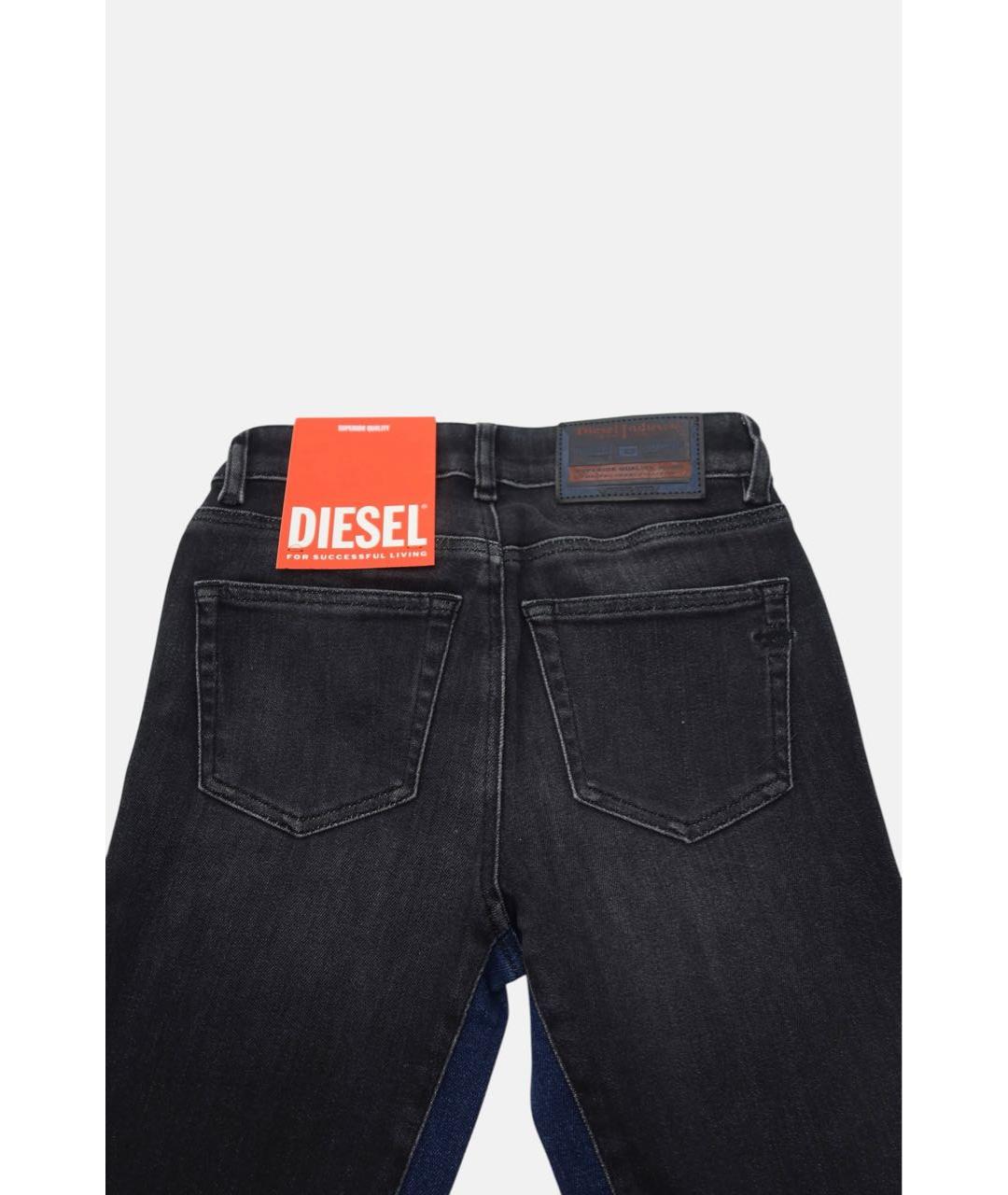 DIESEL Черные хлопковые джинсы слим, фото 6