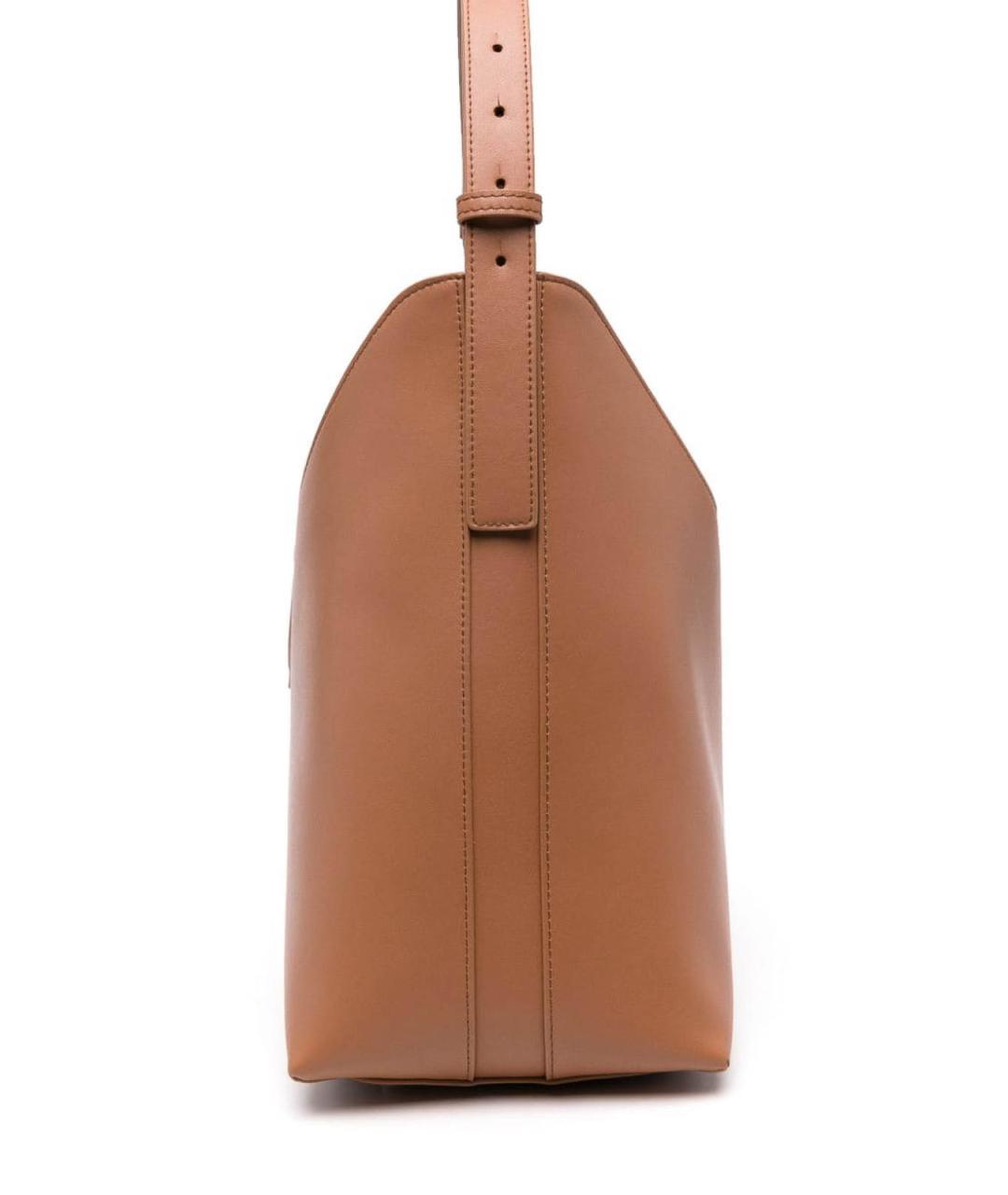 FURLA Коричневая кожаная сумка через плечо, фото 2