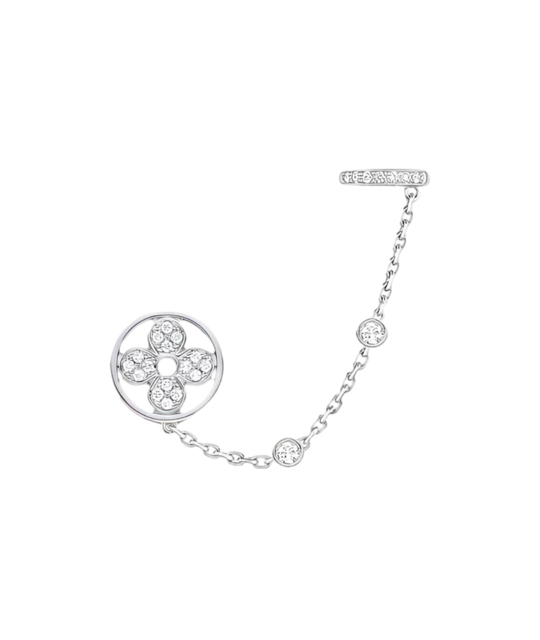 LOUIS VUITTON Серебряные серьги из белого золота, фото 3
