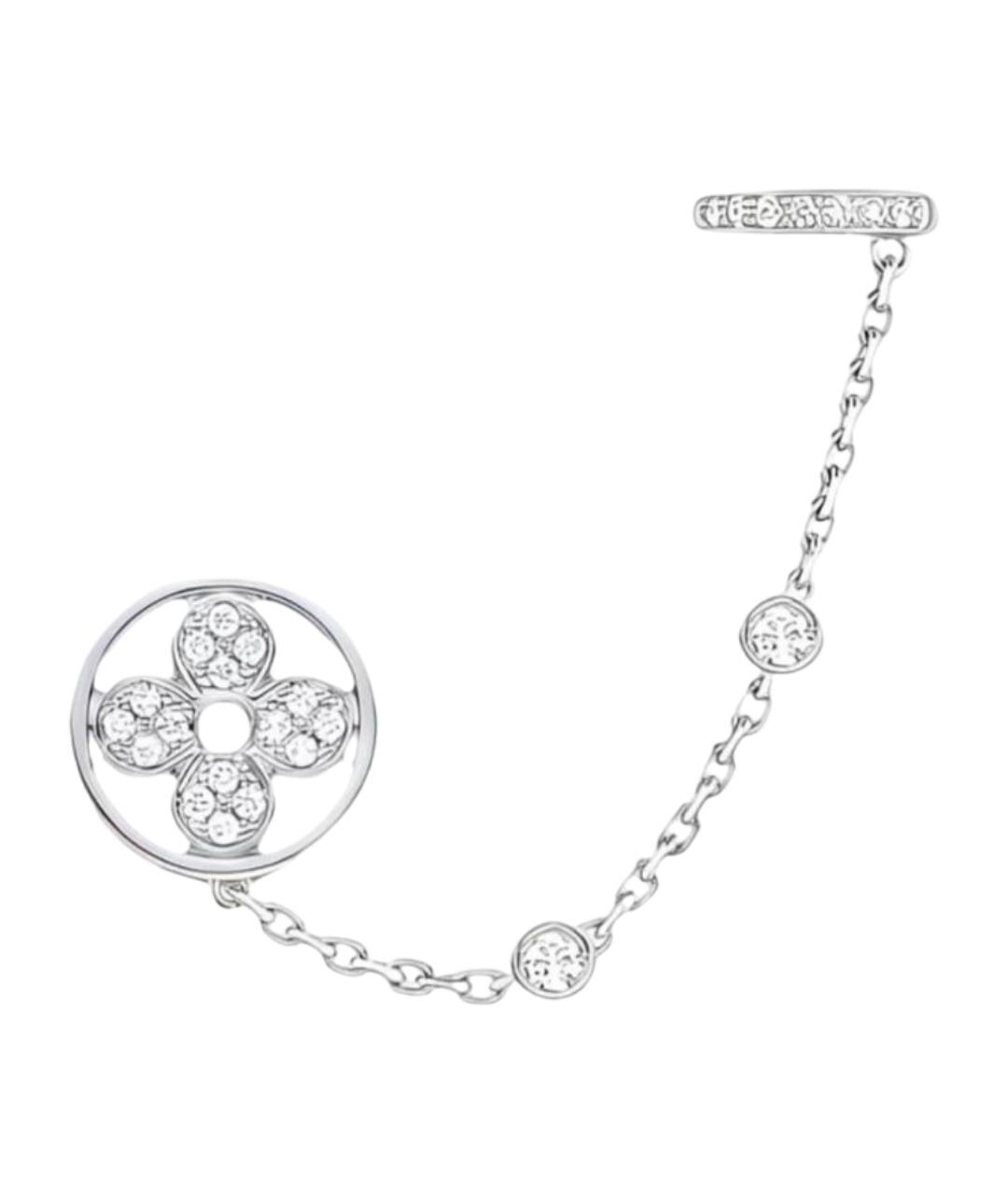 LOUIS VUITTON Серебряные серьги из белого золота, фото 1